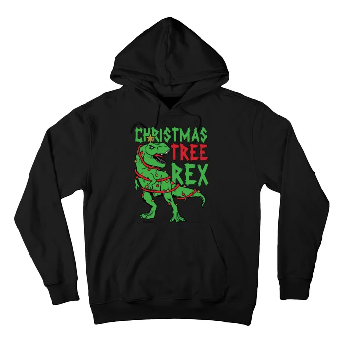 Christmas Tree Rex T-Rex Hoodie