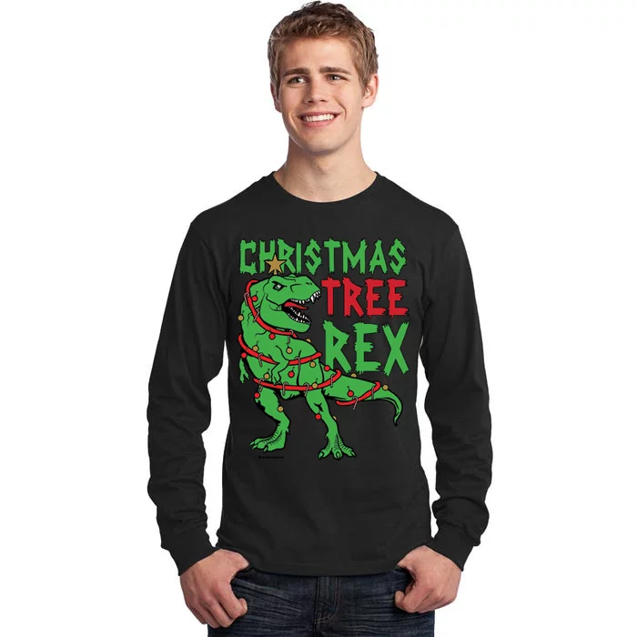 Christmas Tree Rex T-Rex Tall Long Sleeve T-Shirt