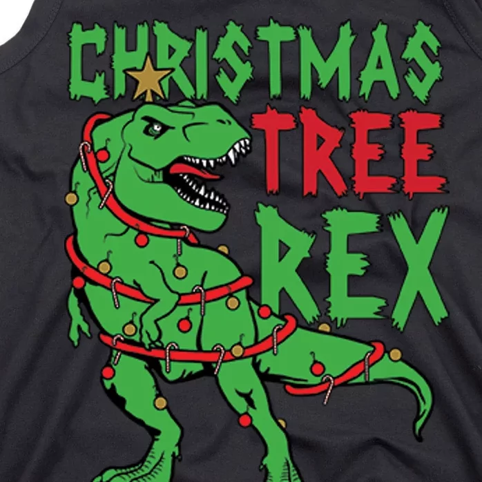 Christmas Tree Rex T-Rex Tank Top