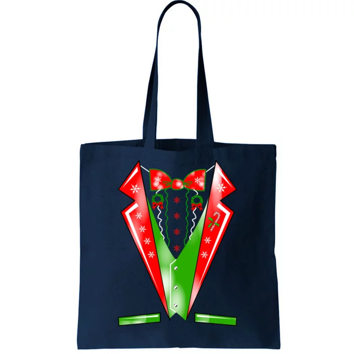 Christmas Tux Tuxedo Tote Bag