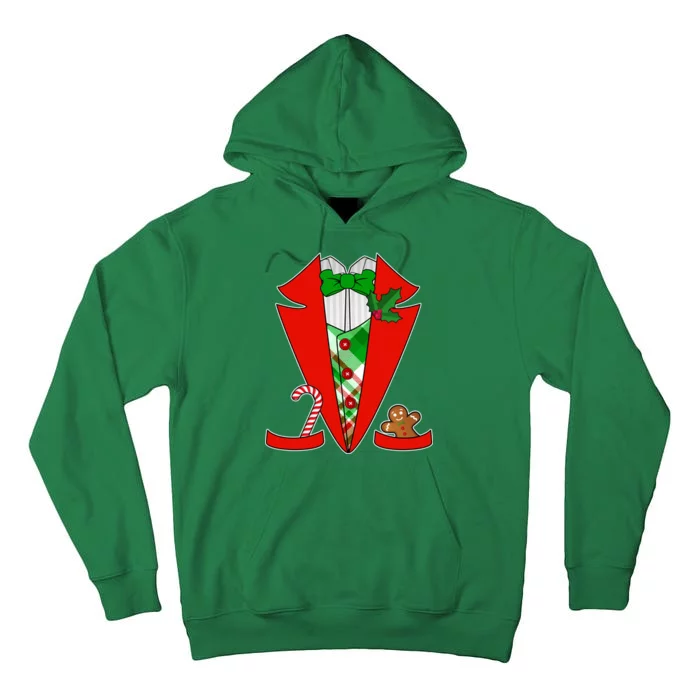 Christmas Tuxedo Costume Top Tall Hoodie