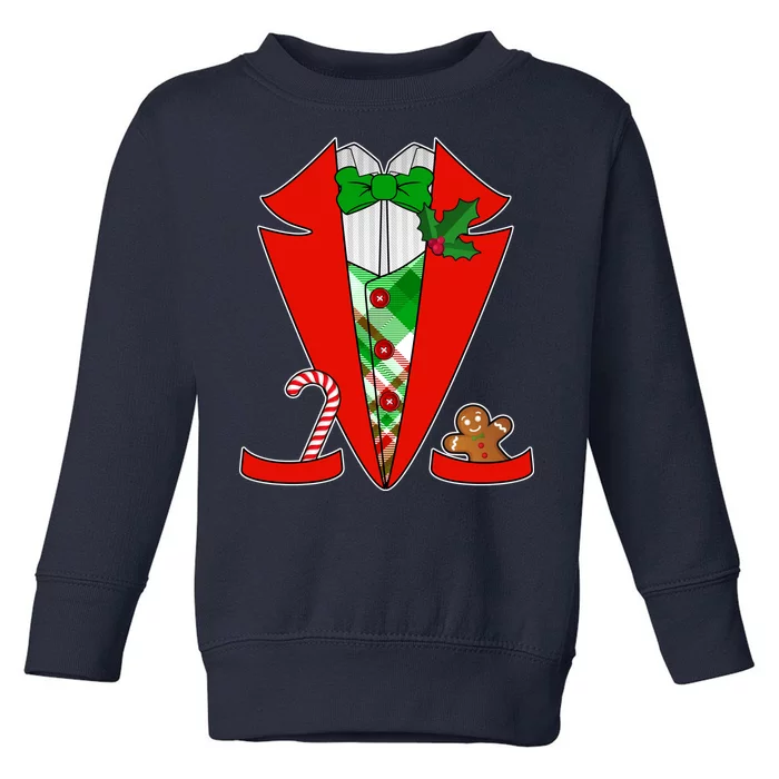 Christmas Tuxedo Costume Top Toddler Sweatshirt