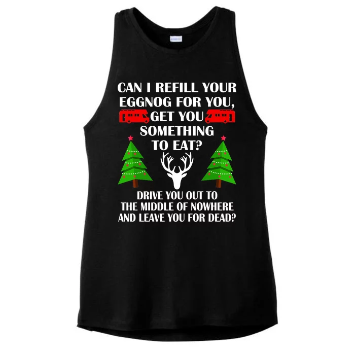 Christmas Vacation Quote Left For Dead Ladies Tri-Blend Wicking Tank