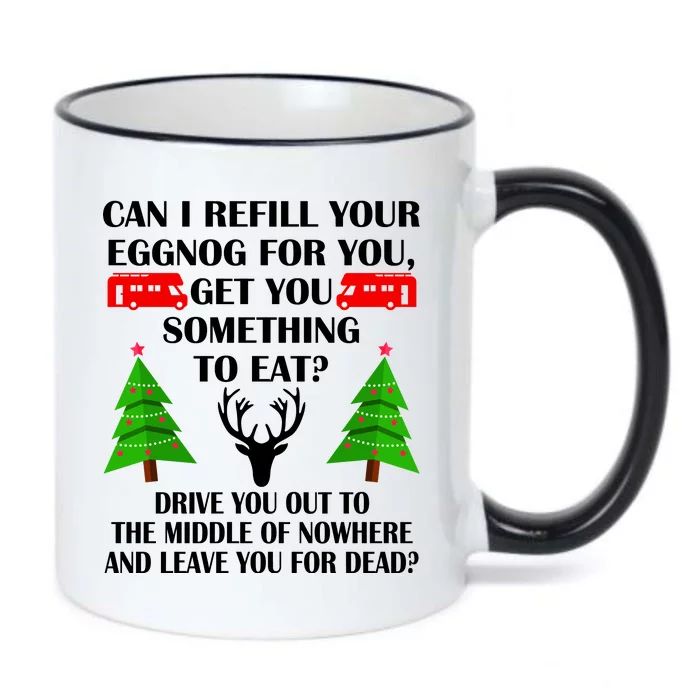 Christmas Vacation Quote Left For Dead Black Color Changing Mug