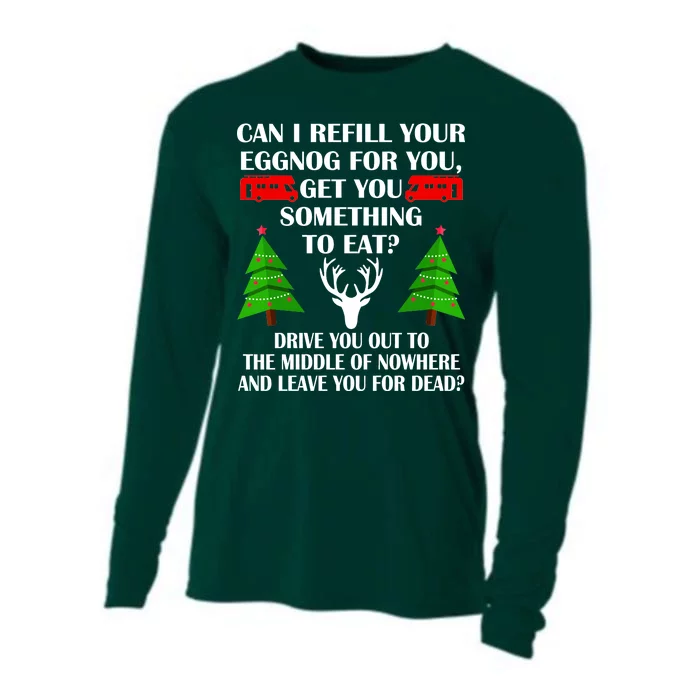 Christmas Vacation Quote Left For Dead Cooling Performance Long Sleeve Crew