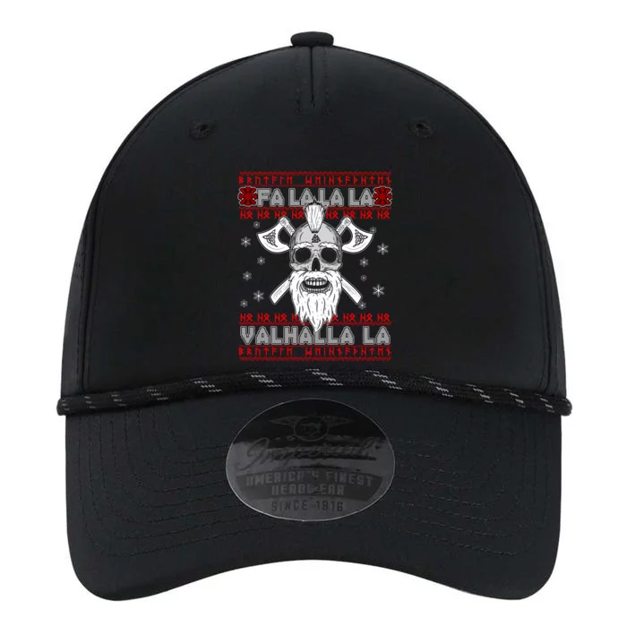 Christmas Valhalla Viking Valknut Skull Ugly Sweater Performance The Dyno Cap