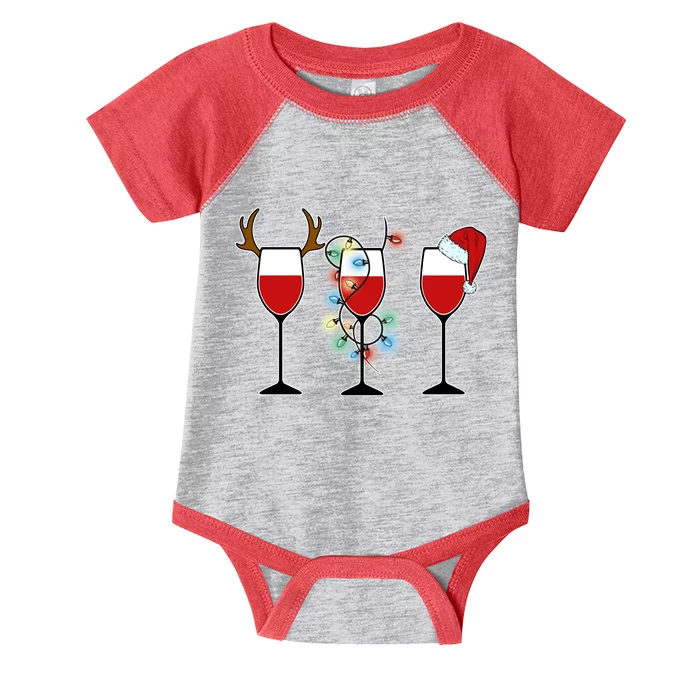 Christmas Wine Party Infant Baby Jersey Bodysuit