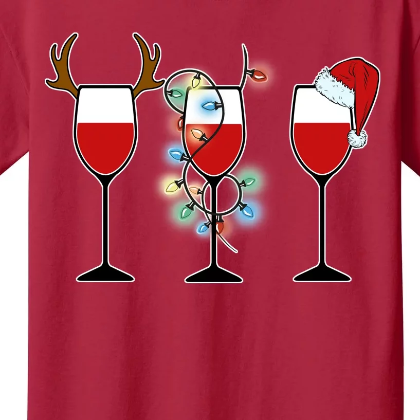 Christmas Wine Party Kids T-Shirt