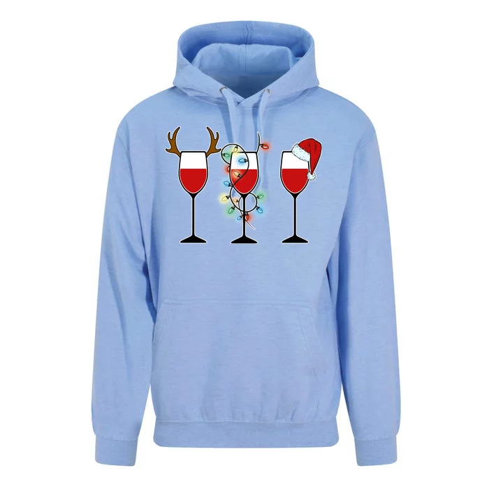 Christmas Wine Party Unisex Surf Hoodie