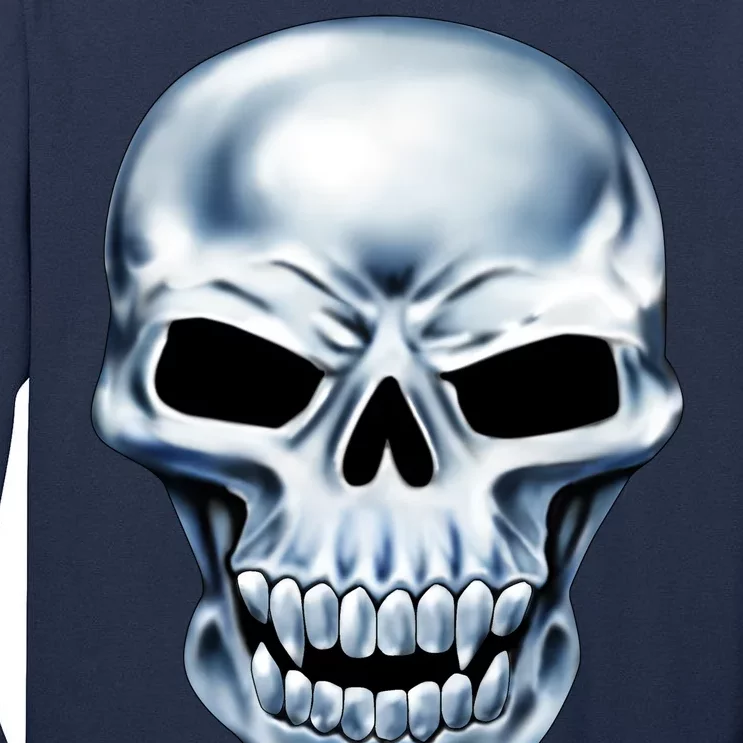 Chrome Skull Tall Long Sleeve T-Shirt