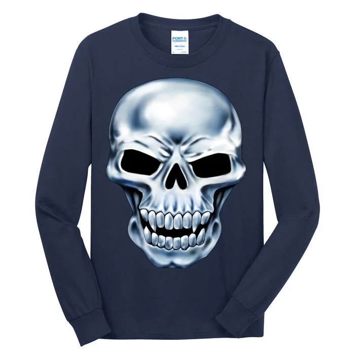 Chrome Skull Tall Long Sleeve T-Shirt