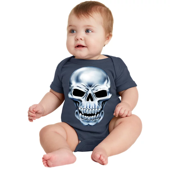 Chrome Skull Baby Bodysuit