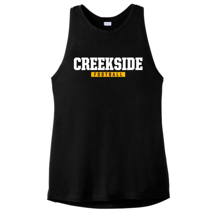 Creekside High School Football Hs Ladies Tri-Blend Wicking Tank