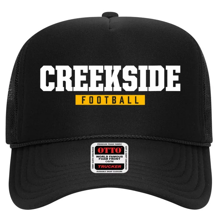 Creekside High School Football Hs High Crown Mesh Trucker Hat