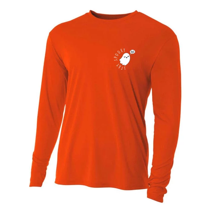 Cute Halloween Stay Spooky Ghost Cooling Performance Long Sleeve Crew