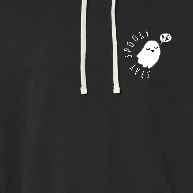 Cute Halloween Stay Spooky Ghost Garment-Dyed Fleece Hoodie