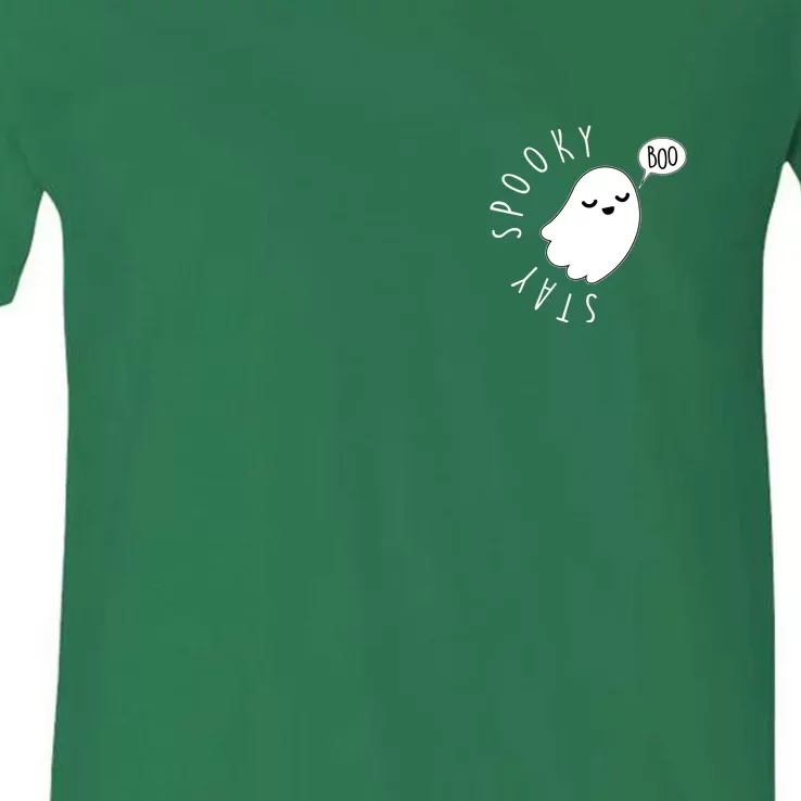 Cute Halloween Stay Spooky Ghost V-Neck T-Shirt