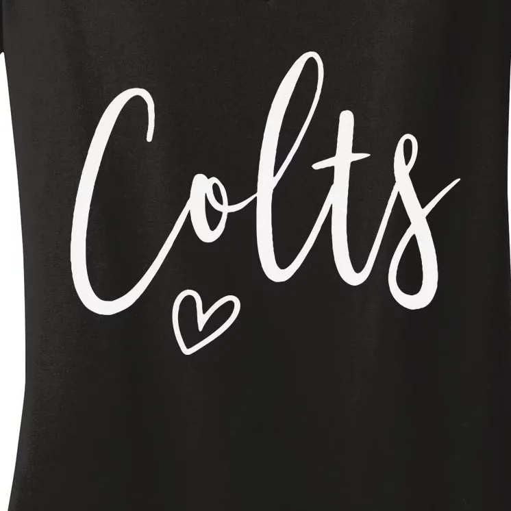 Colts High School Colts Sports Team Colts Women's V-Neck T-Shirt