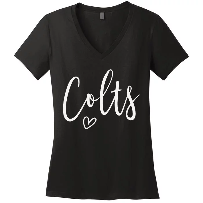 Colts High School Colts Sports Team Colts Women's V-Neck T-Shirt