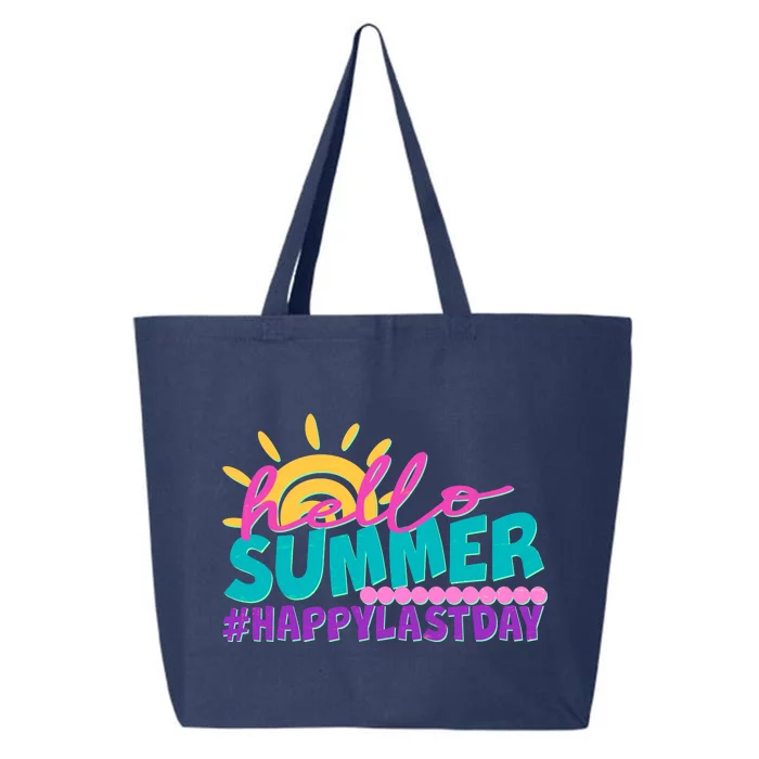 Cute Hello Summer #Happy Last Day 25L Jumbo Tote