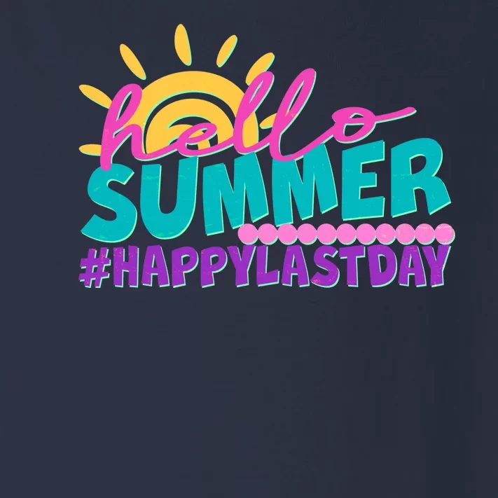 Cute Hello Summer #Happy Last Day Toddler Long Sleeve Shirt