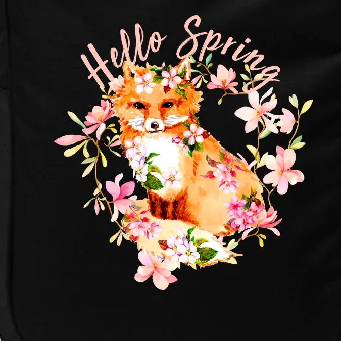 Cute Hello Spring Flower Fox Impact Tech Backpack