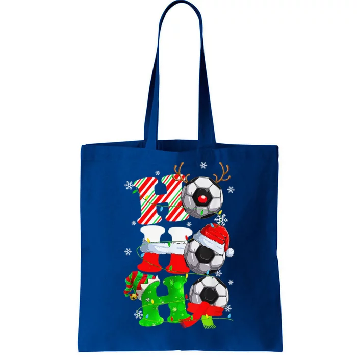 Christmas HoHoHo Santa Reindeer Soccer Pajama Gifts Tote Bag