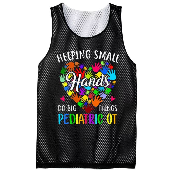 Cute Helping Small Hands OT Pediatric Occupational Therapy Mesh Reversible Basketball Jersey Tank