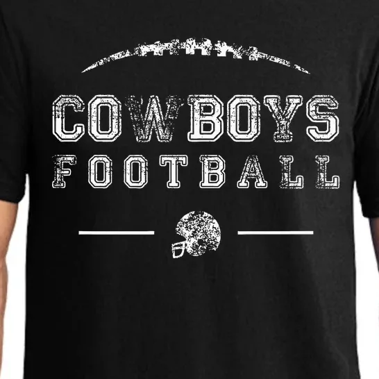 Cowboys High School Football Team Spirit Mascot Pajama Set