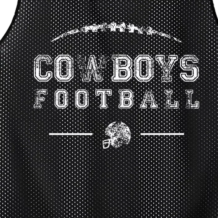 Cowboys High School Football Team Spirit Mascot Mesh Reversible Basketball Jersey Tank