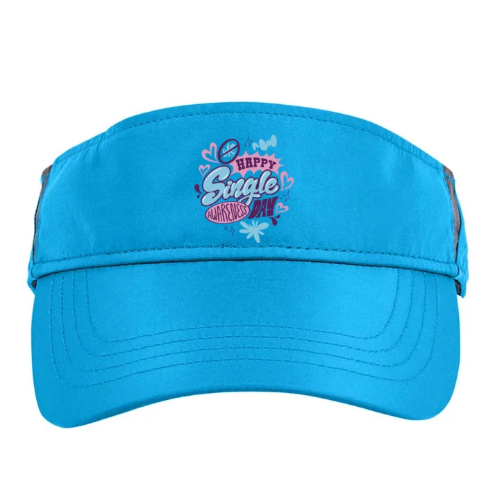 Colorful Happy Single Awareness Day Novelty Gift Adult Drive Performance Visor