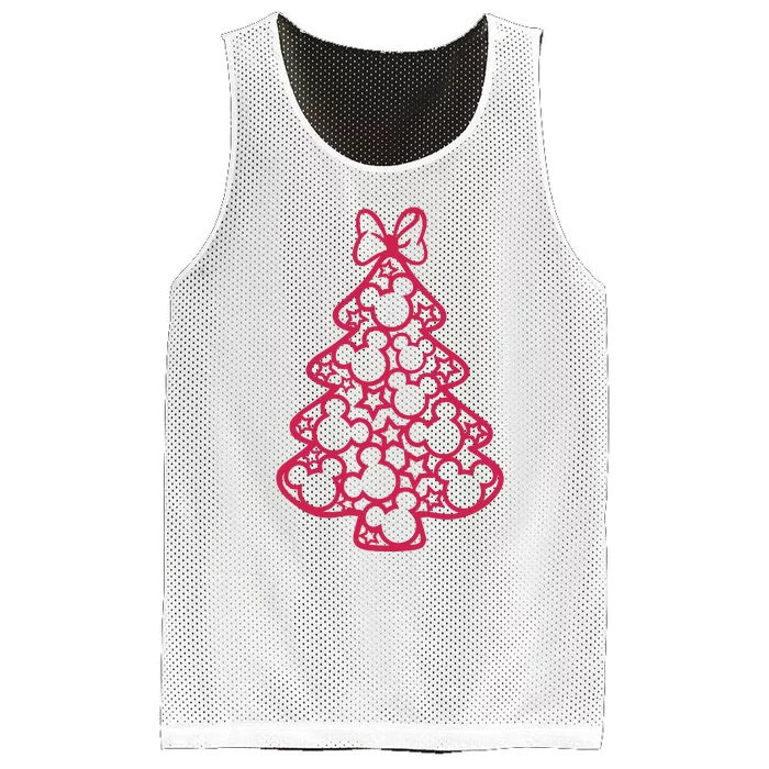 Christmas Holiday Season Christmas Tree Mice Mouse Mesh Reversible Basketball Jersey Tank