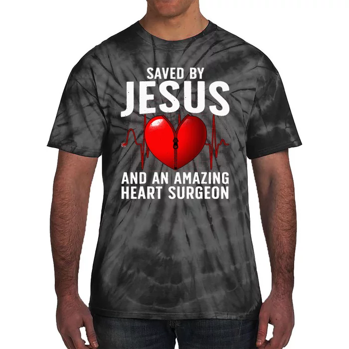 Cool Heart Surgery For Women Heart Cardiac Rehab Jesus Tie-Dye T-Shirt