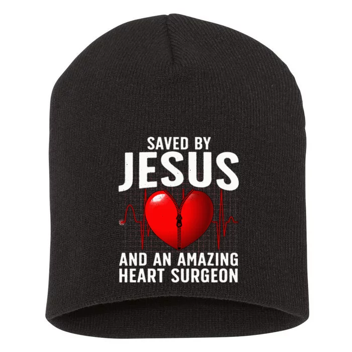 Cool Heart Surgery For Women Heart Cardiac Rehab Jesus Short Acrylic Beanie