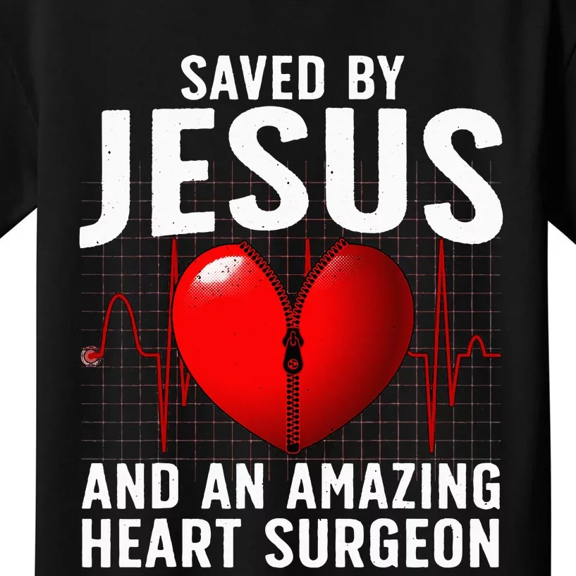 Cool Heart Surgery For Women Heart Cardiac Rehab Jesus Kids T-Shirt