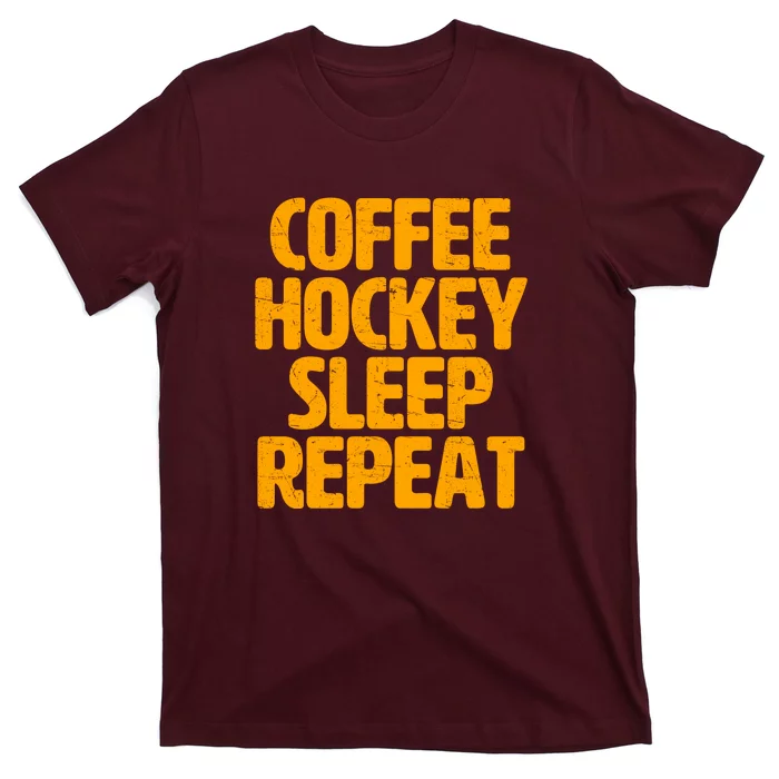 Coffee Hockey Sleep Repeat T-Shirt