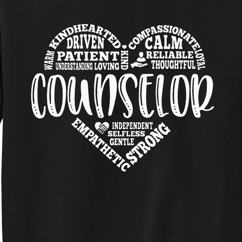 Counselor Heart School Counselor Guidance Schools Counseling Tall Sweatshirt