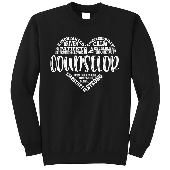 Counselor Heart School Counselor Guidance Schools Counseling Tall Sweatshirt