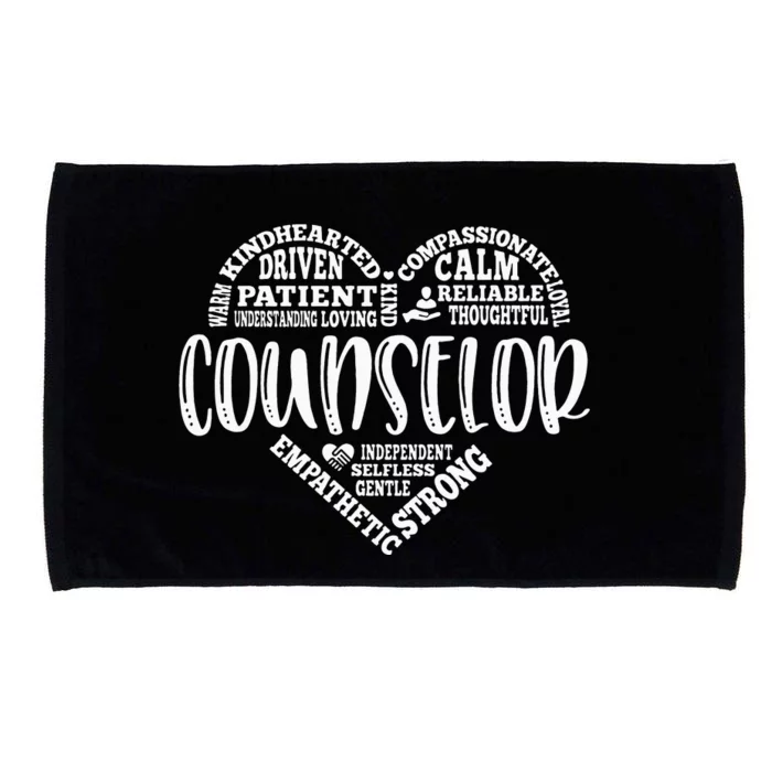 Counselor Heart School Counselor Guidance Schools Counseling Microfiber Hand Towel