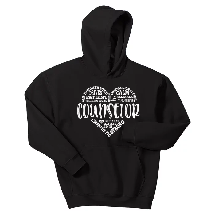 Counselor Heart School Counselor Guidance Schools Counseling Kids Hoodie