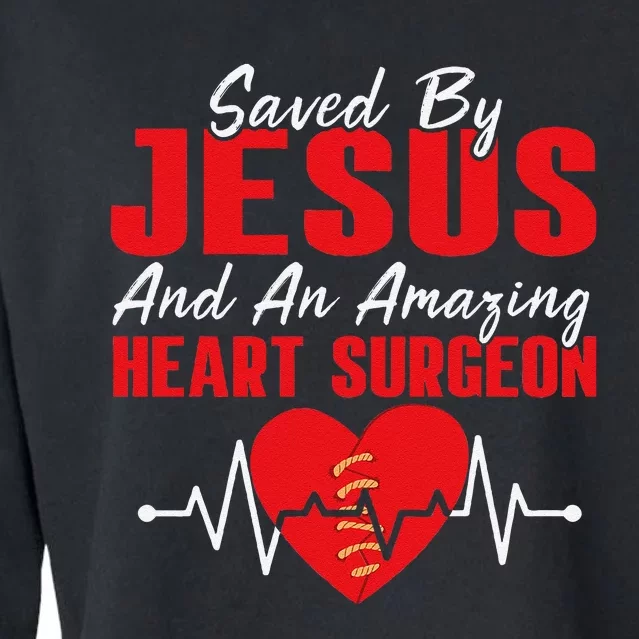 Cool Heart Surgery For Heart Cardiac Rehab Jesus Cropped Pullover Crew