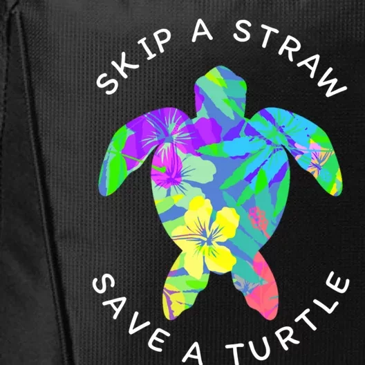 Cool Hawaiian Skip A Straw Save A Turtle Gift City Backpack