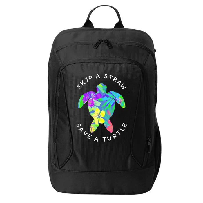 Cool Hawaiian Skip A Straw Save A Turtle Gift City Backpack