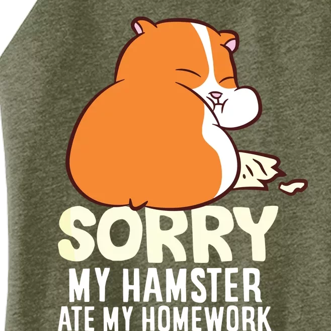 Cute Hamster School My Hamster Ate My Homework Women’s Perfect Tri Rocker Tank