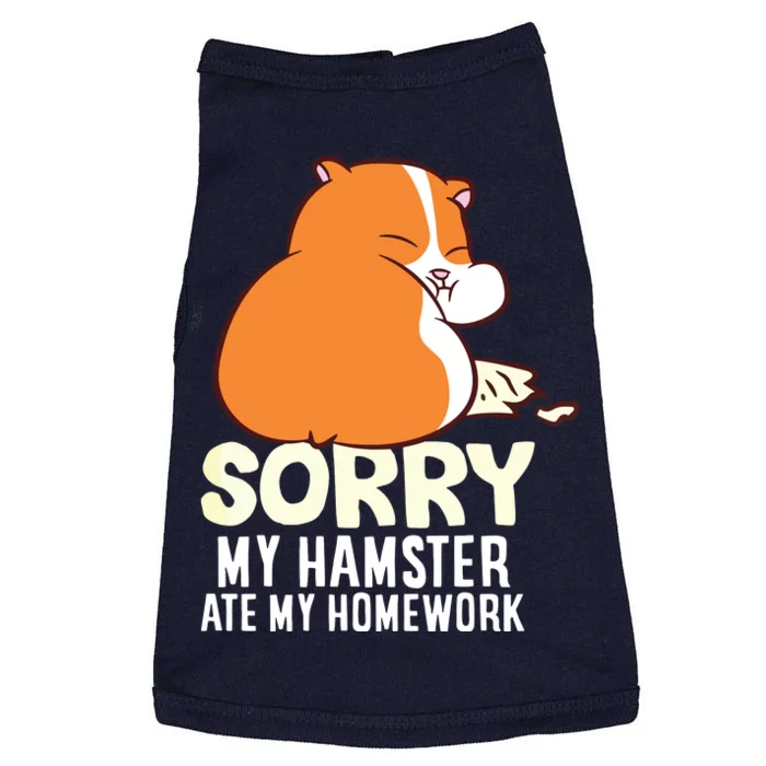 Cute Hamster School My Hamster Ate My Homework Doggie Tank