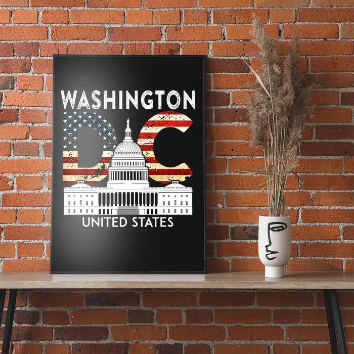 Capitol Hill Souvenir Gift Washington DC Poster