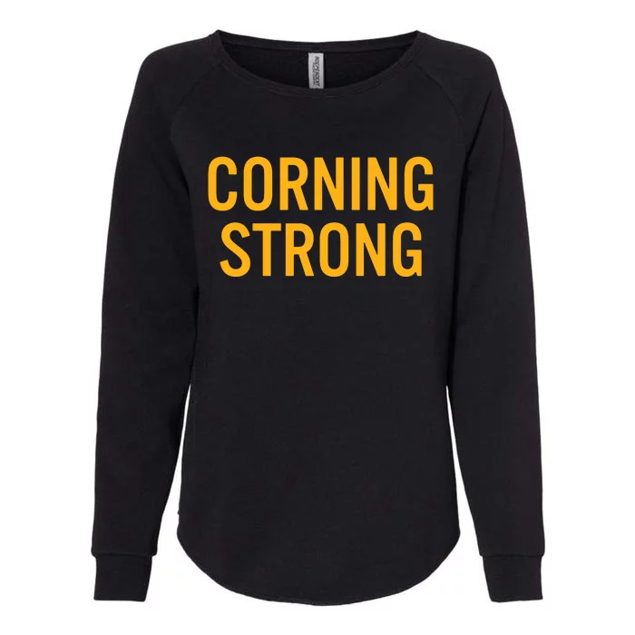 Corning High School Strong Womens California Wash Sweatshirt