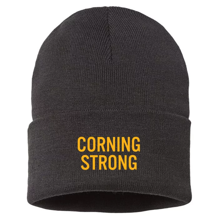 Corning High School Strong Sustainable Knit Beanie