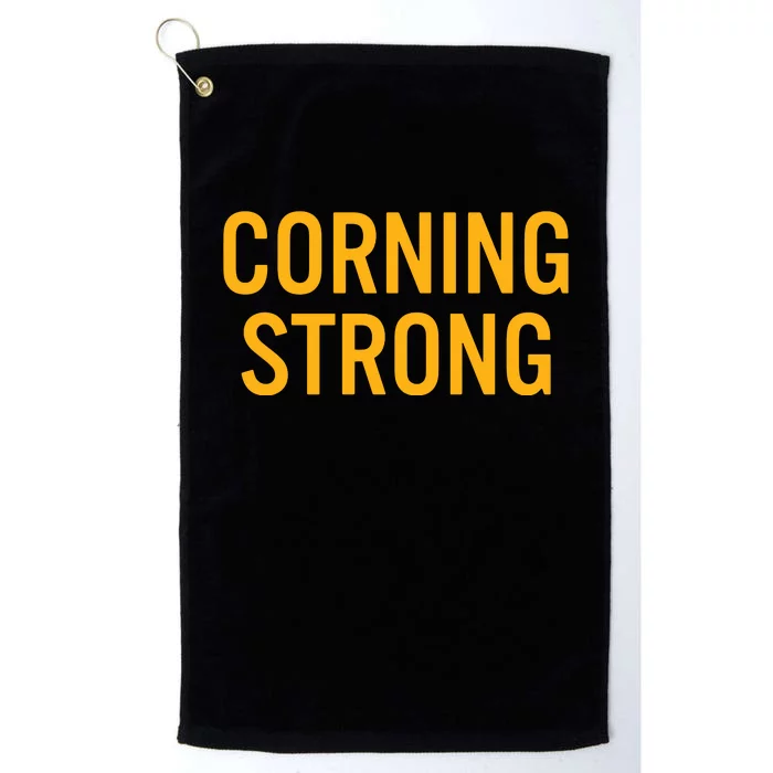 Corning High School Strong Platinum Collection Golf Towel