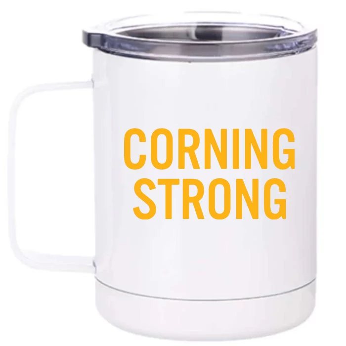 Corning High School Strong Front & Back 12oz Stainless Steel Tumbler Cup